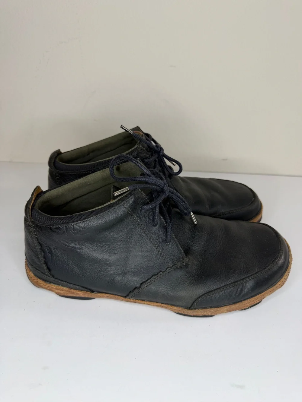 Olukai Hamakua  Leather Chukka Ankle Lace Up Boots Men Size 44 US 11 Comfort